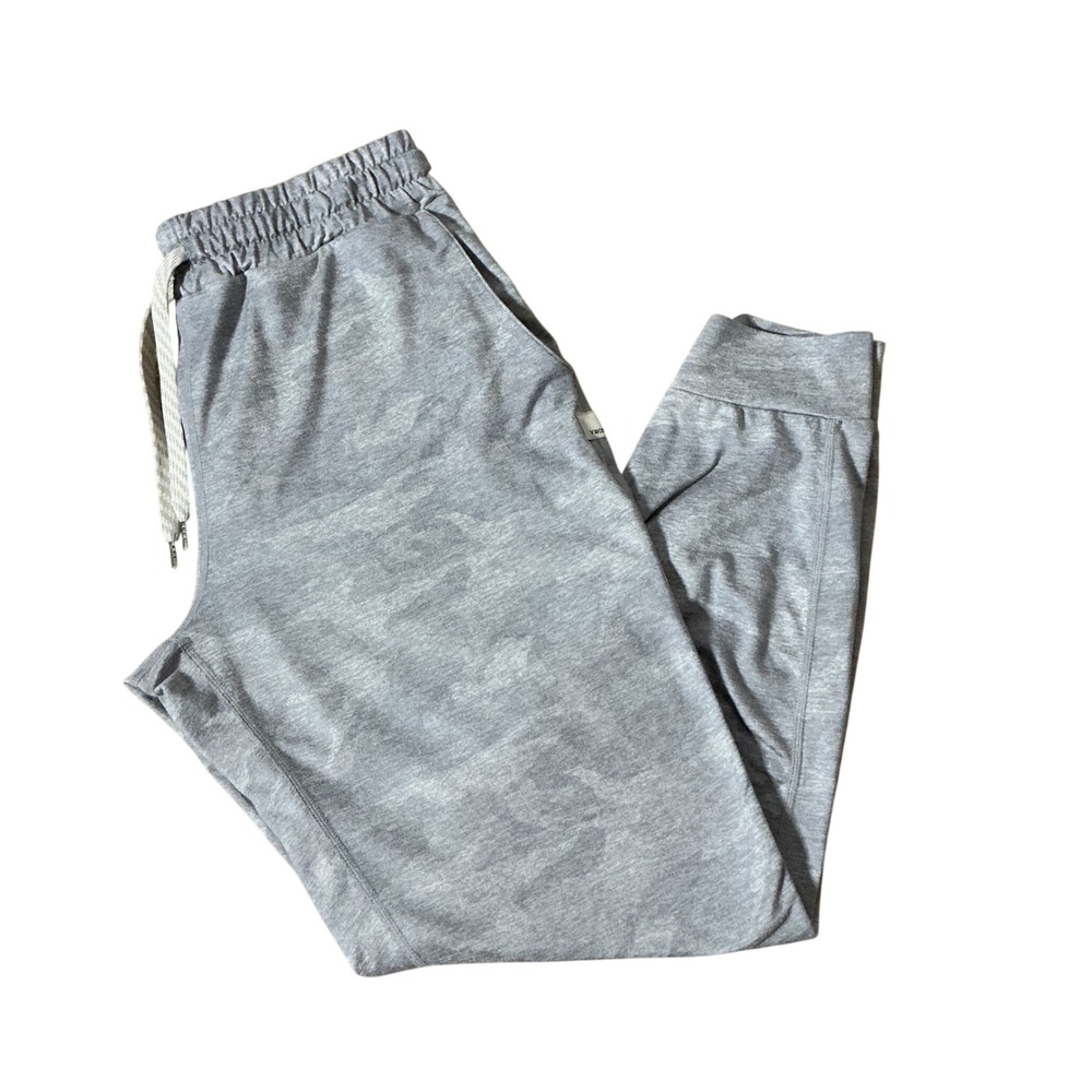 Vuori Womens Performance Joggers Grey Camo Heathered Slim Fit Active Pants XS